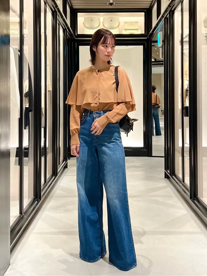 Chloe(クロエ)】 デニム製ワイドレッグジーンズ｜PARIGOT ONLINE