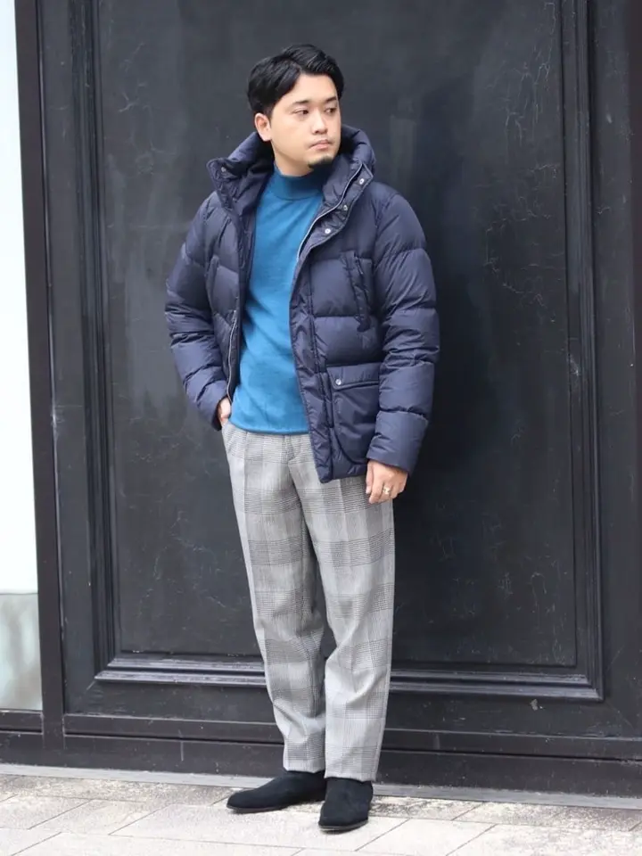 [ちさと]新品　未使用品　Herno ダークネイビー　ブルゾン ヘルノ / HERNO / フード付き ブルゾン / ラミナー / Laminar