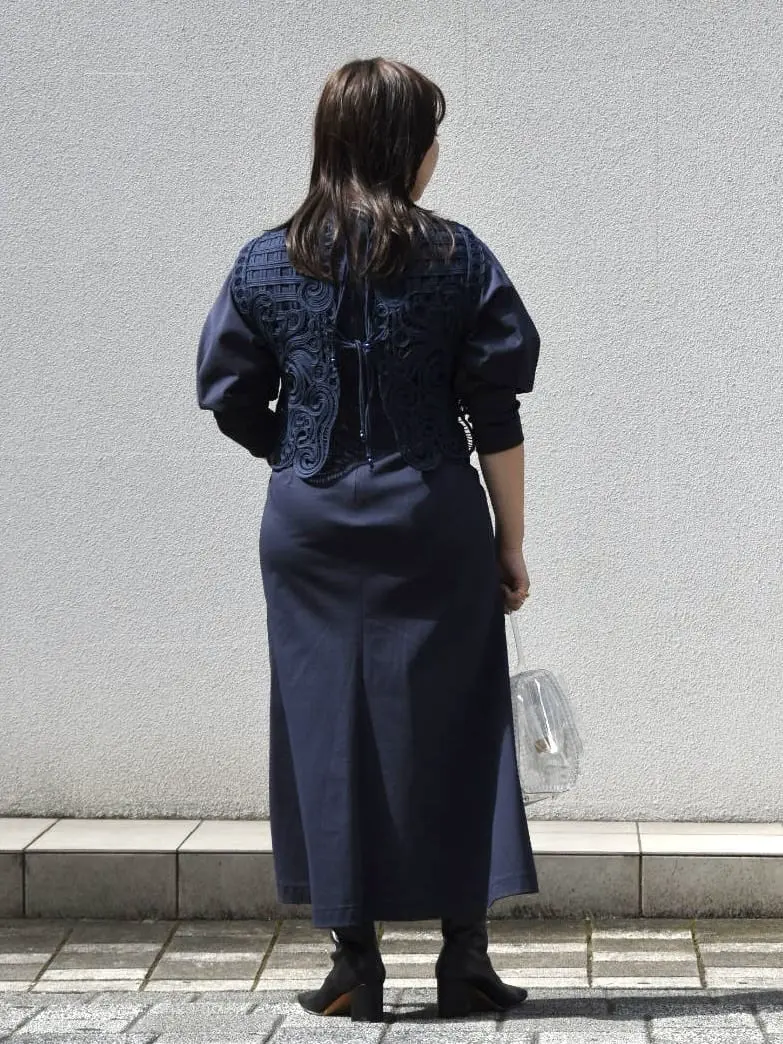 Mame Kurogouchi(マメ クロゴウチ)】 Cotton Jersey Flared Dress