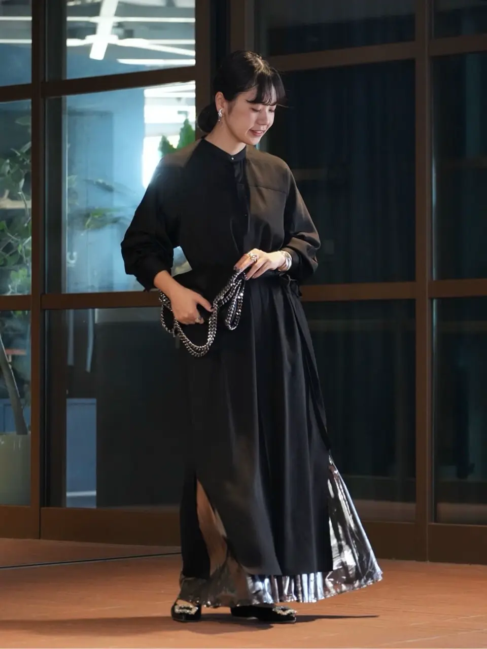 HYKE(ハイク)】 HANNMER SATIN DRESS｜PARIGOT ONLINE（パリゴオンライン）