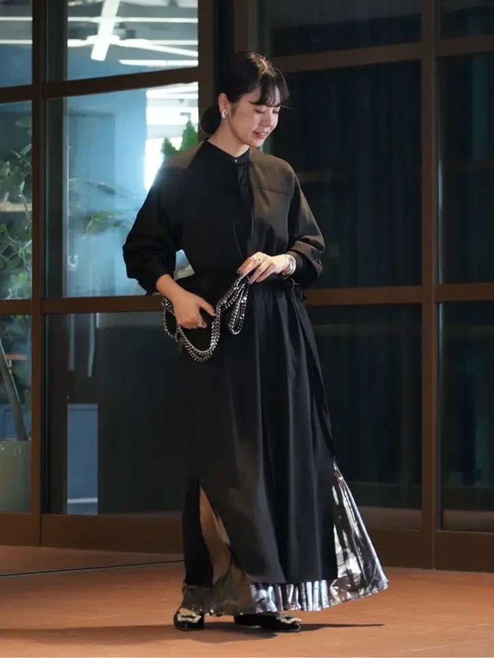 HYKE(ハイク)】 HANNMER SATIN DRESS｜PARIGOT ONLINE（パリゴオンライン）