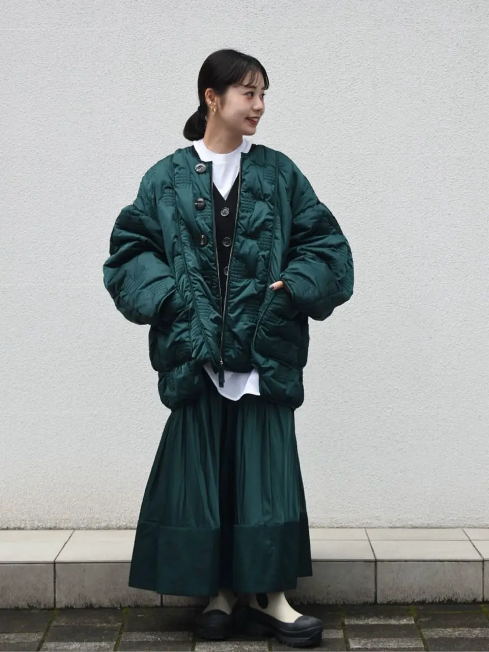 ENFOLD(エンフォルド)】 VOLUME SLEEVE LONG-SLEEVE T-SHIRT｜PARIGOT