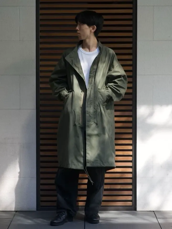 HYKE 24AW 4 ミリタリーコート HYKE 24AW N C TYPE M-65 FIELD COAT コットンナイロンモッズコート