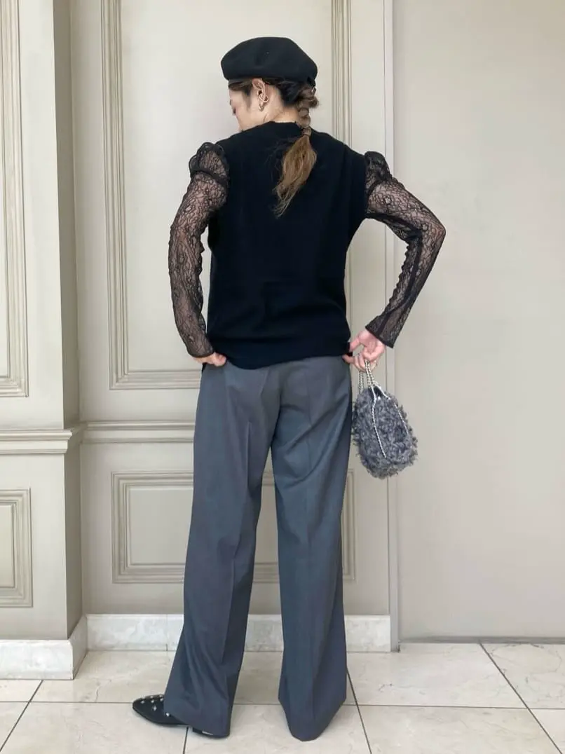 新品　HYKE ハイク　ベスト　ボーダー　重ね着 新品 HYKE ハイク ベスト ボーダー 重ね着 PORTER×HYKE 2022年秋冬