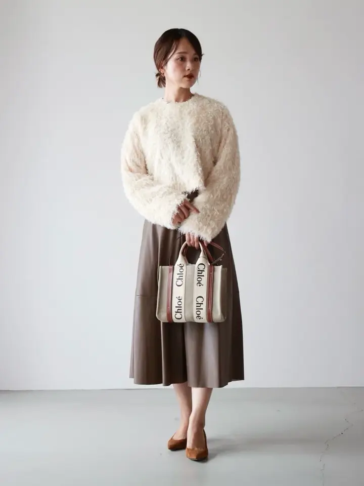 Chloe(クロエ)】 リネン製WOODYスモールトートバッグ｜PARIGOT ONLINE