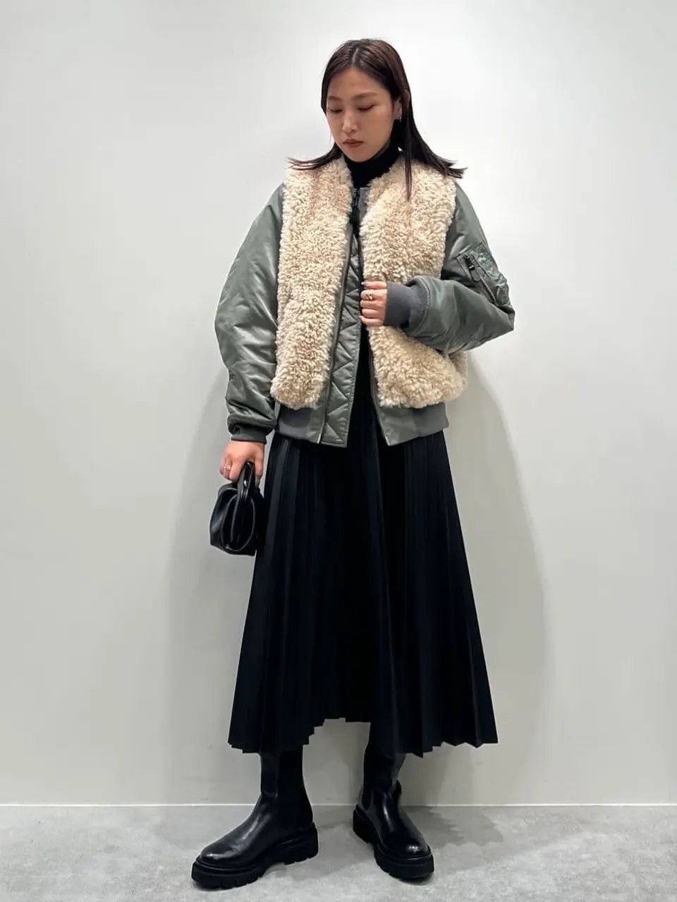 HYKE(ハイク)】FAUX SHEARLING TYPE MA-1|PARIGOT ONLINE HYKE(ハイク)】FAUX SHEARLING TYPE MA-1|PARIGOT ONLINE
