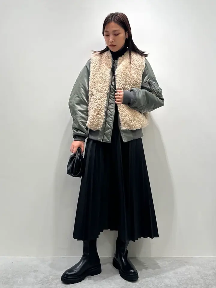 HYKE(ハイク)】FAUX SHEARLING TYPE MA-1｜PARIGOT ONLINE