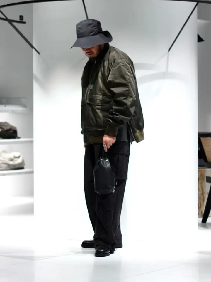 KIJIMA TAKAYUKI(キジマタカユキ)】 Cotton Poly Pentagon Brim Hat