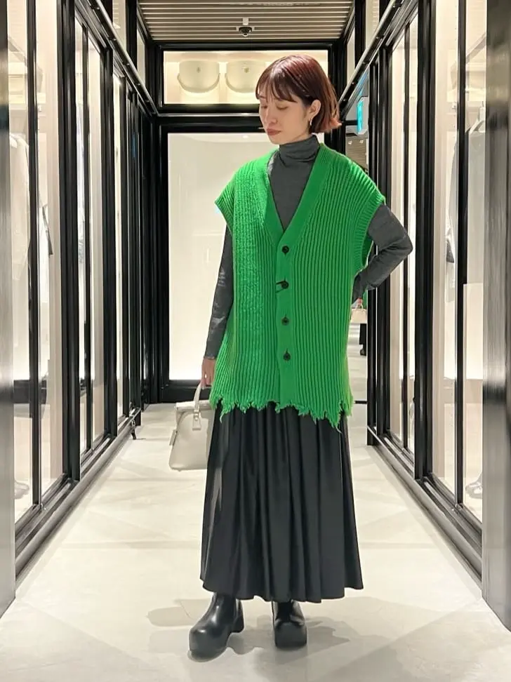 MARNI(マルニ)】 ブラック レザー製 チャンキー クロッグブーツ