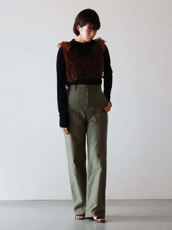 HYKE(ハイク)】 BACK SATIN BAKER PANTS｜PARIGOT ONLINE（パリゴ
