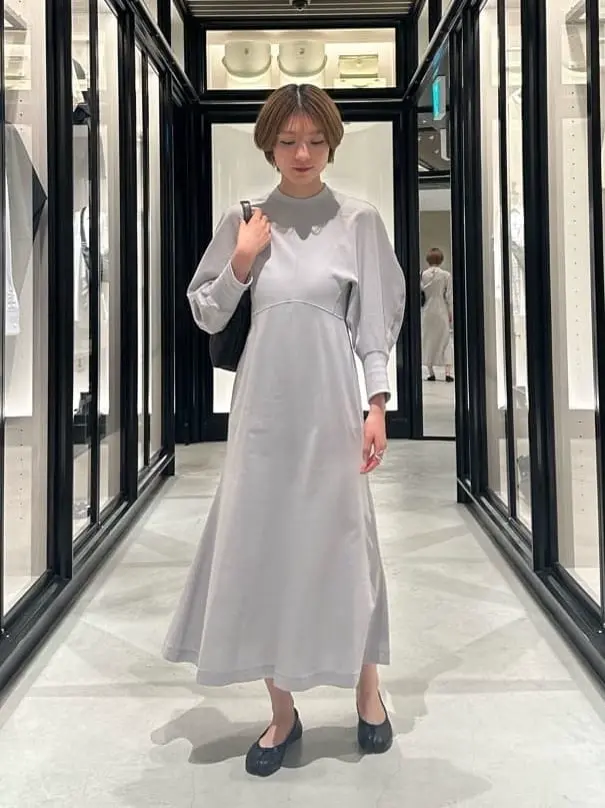 Mame Kurogouchi(マメ クロゴウチ)】 Cotton Jersey Flared Dress