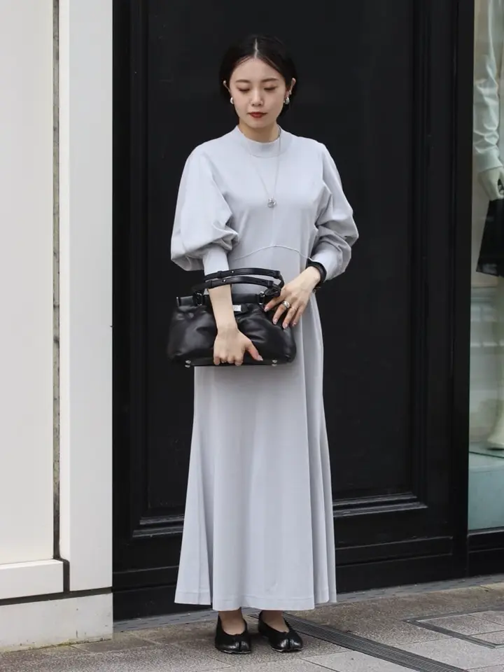 Mame Kurogouchi(マメ クロゴウチ)】 Cotton Jersey Flared Dress