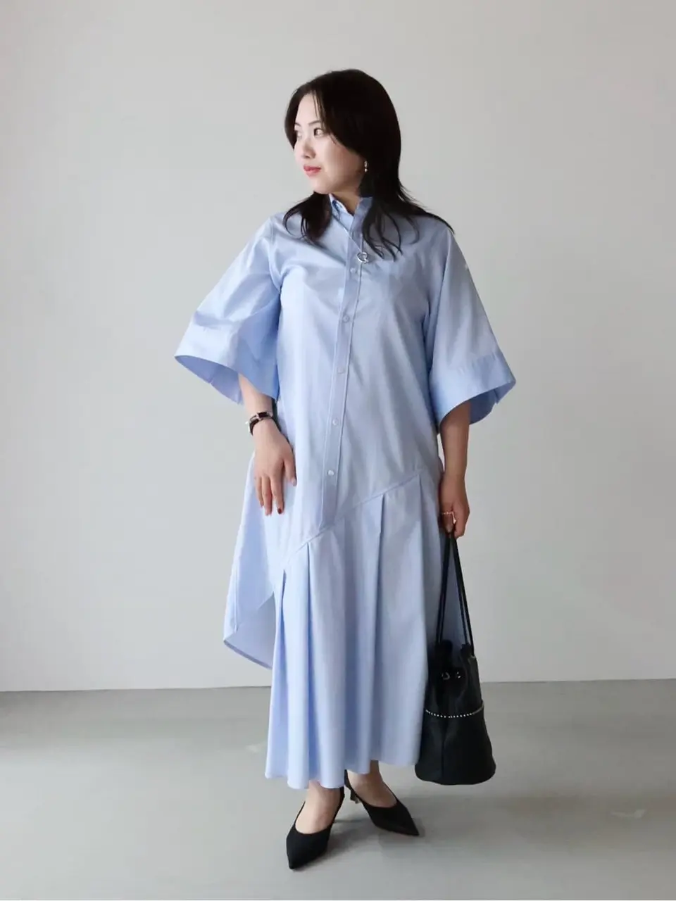 HYKE(ハイク)】 BUTTON-DOWN SHIRT DRESS｜PARIGOT ONLINE