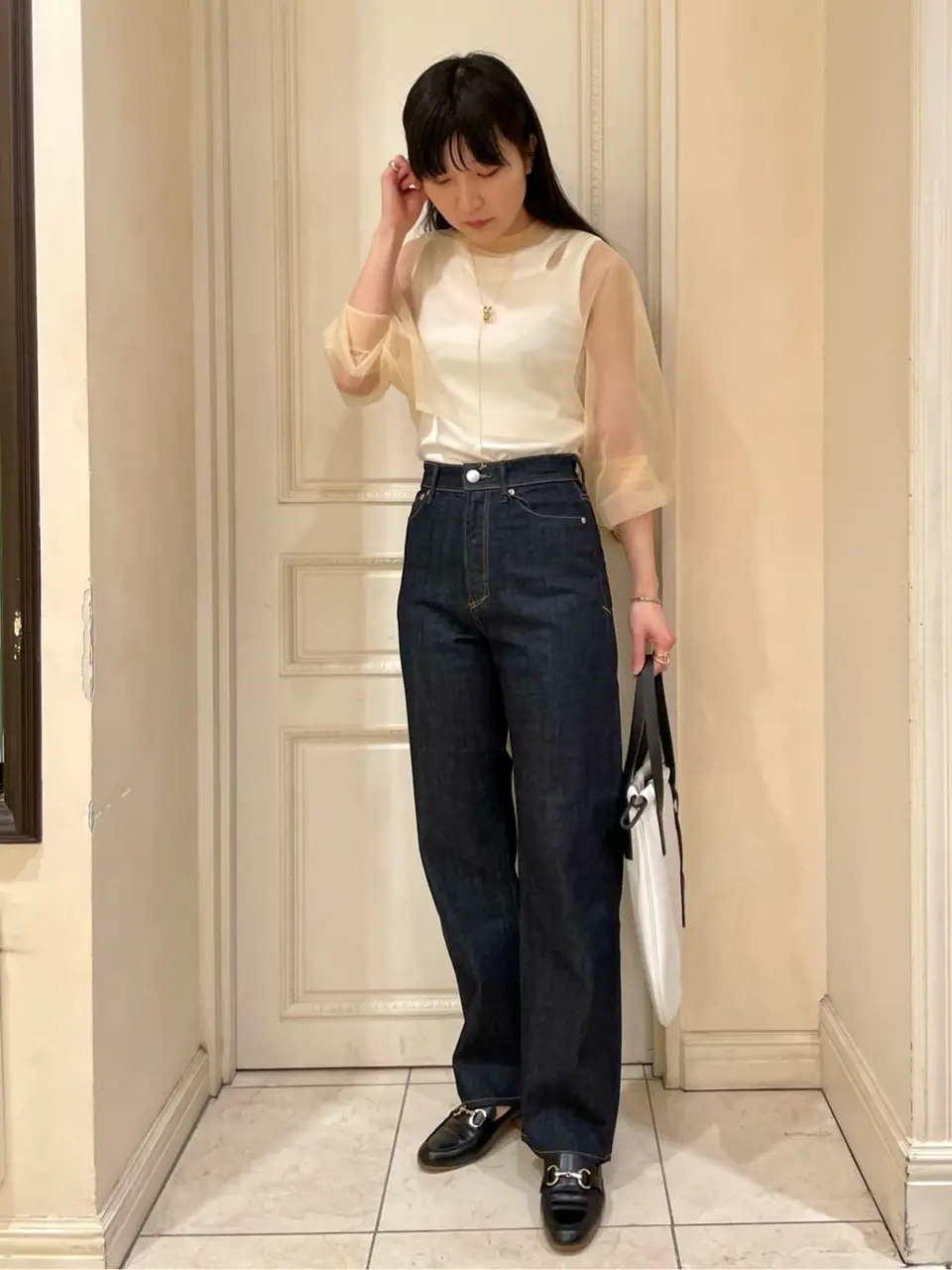 【HYKE(ハイク)】 SHEER SWEATER PONCHO サイズ2 HYKE(ハイク)】 SHEER SWEATER PONCHO｜PARIGOT ONLINE（パリゴ