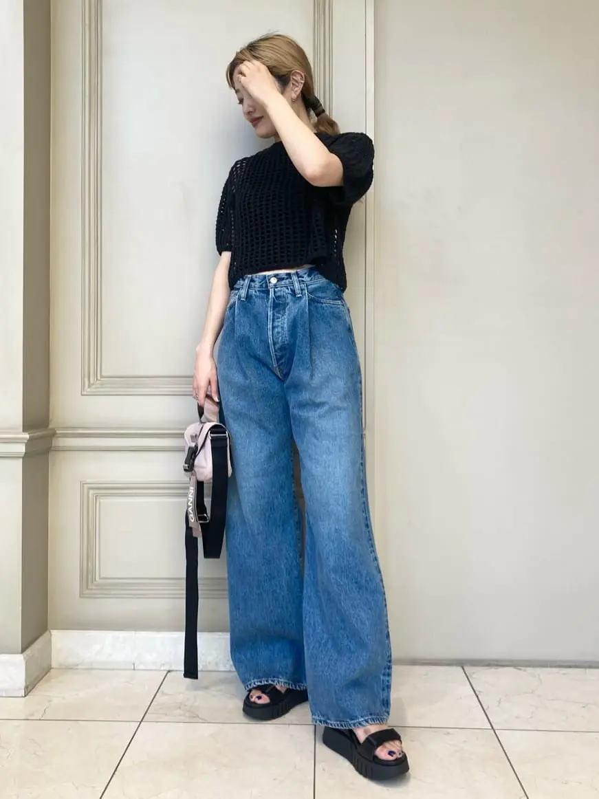 HYKE(ハイク)】 DENIM WIDE LEG JEANS｜PARIGOT ONLINE（パリゴ