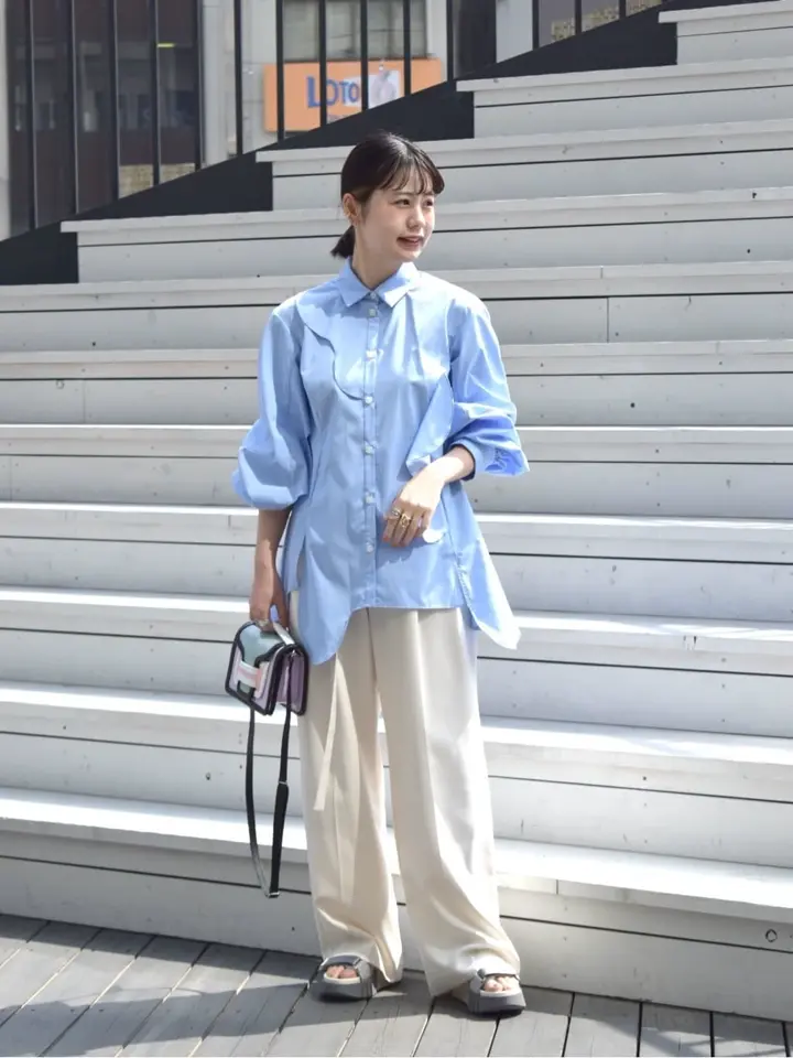 ENFOLD(エンフォルド)】 MIX WAVE SHIRT｜PARIGOT ONLINE（パリゴ