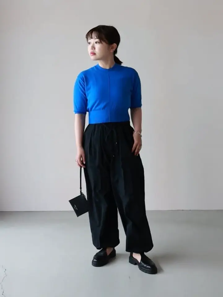 ENFOLD(エンフォルド)】 CROPPED KNIT T-SHIRT｜PARIGOT ONLINE