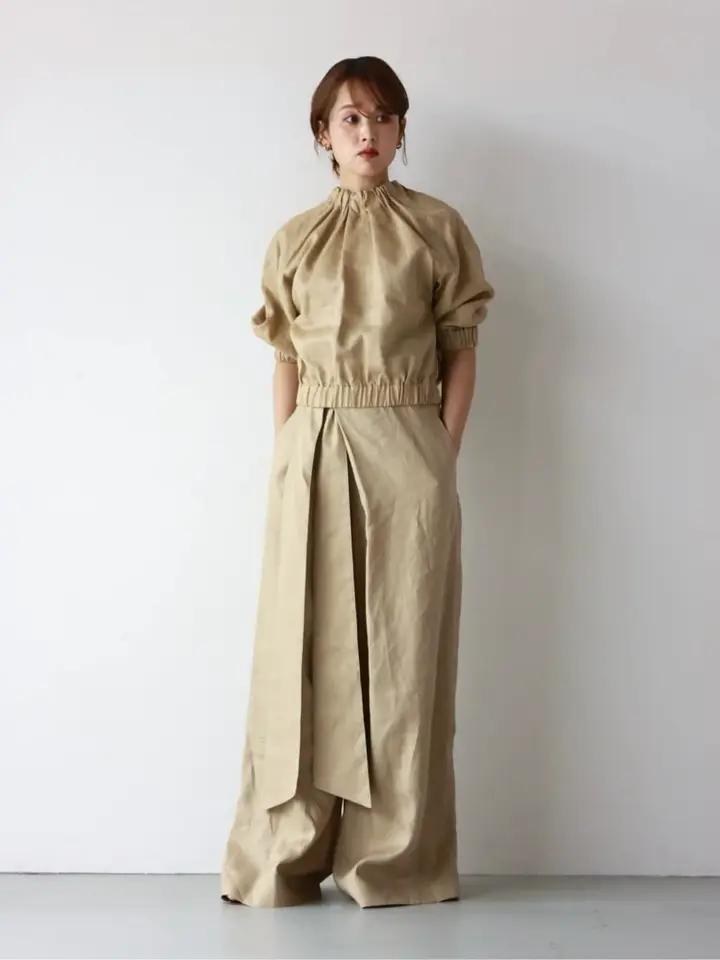 HYKE(ハイク)】 LINEN WIDE LEG PANTS｜PARIGOT ONLINE（パリゴ
