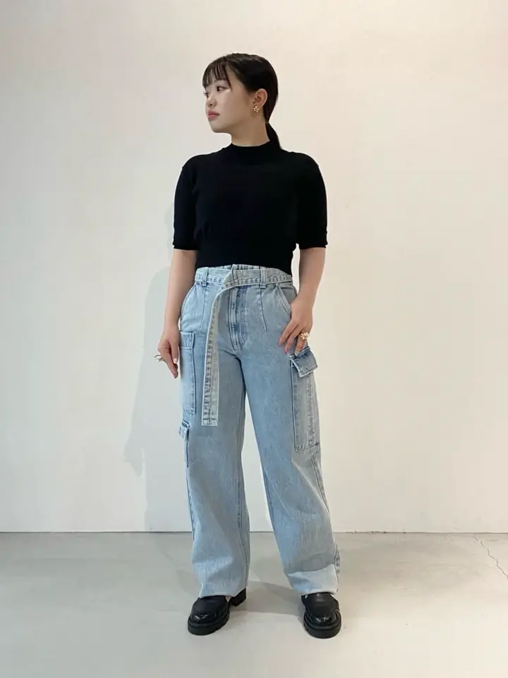 ENFOLD(エンフォルド)】 CROPPED KNIT T-SHIRT｜PARIGOT ONLINE