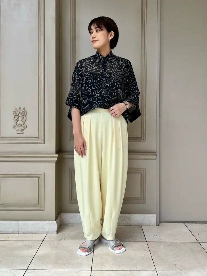 ハイク CONTOUR LINE BELL-SLEEVE SHIRT シャツ CONTOUR LINE BELL－SLEEVE SHIRT | HYKE