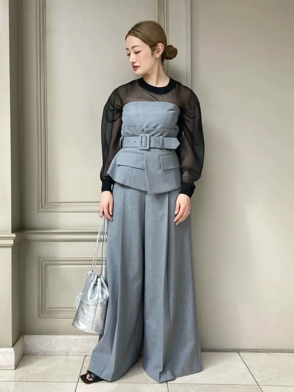 HYKE(ハイク)】 SHEER SWEATER PONCHO｜PARIGOT ONLINE（パリゴ