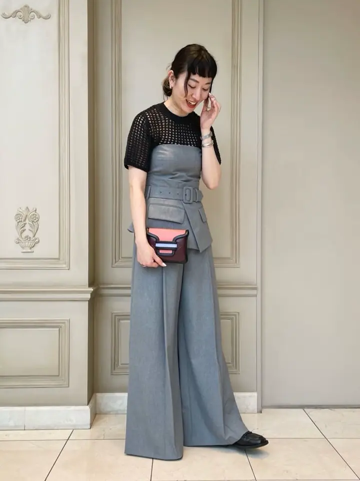 HYKE(ハイク)】 CROCHETED CROPPED SHORT-SLV SWEATER｜PARIGOT ONLINE