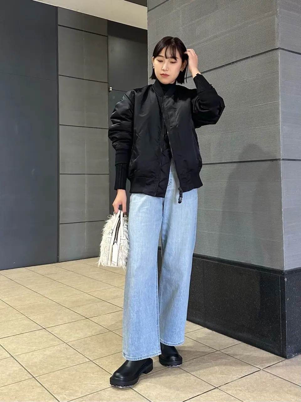 HYKE 22AW MA-1 22AW⁄UNITED ARROWS別注⁄MA-1⁄ボンバージャケット 