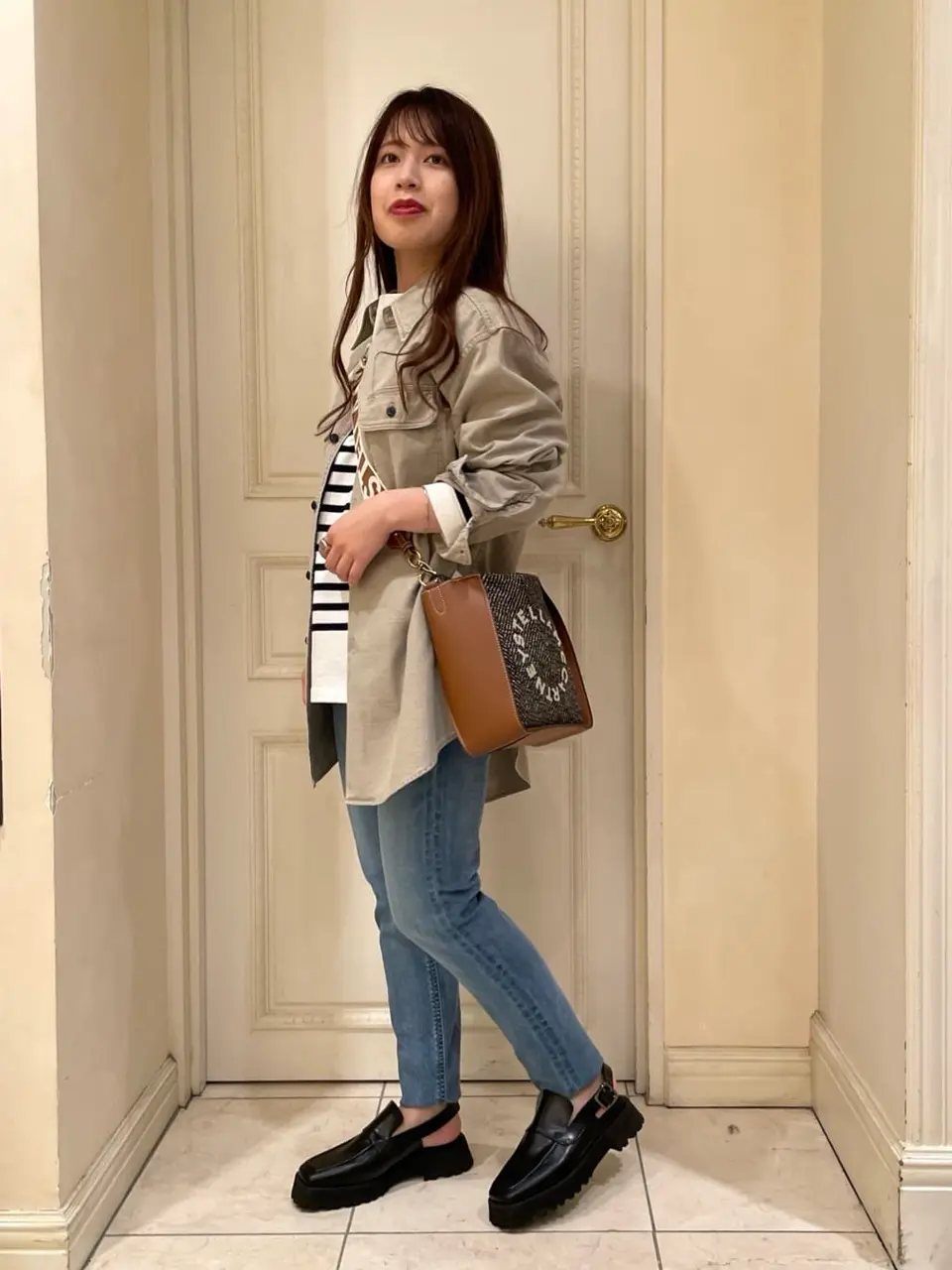 STELLA McCARTNEY(ステラ マッカートニー)】 ステラロゴ ヘリンボーン