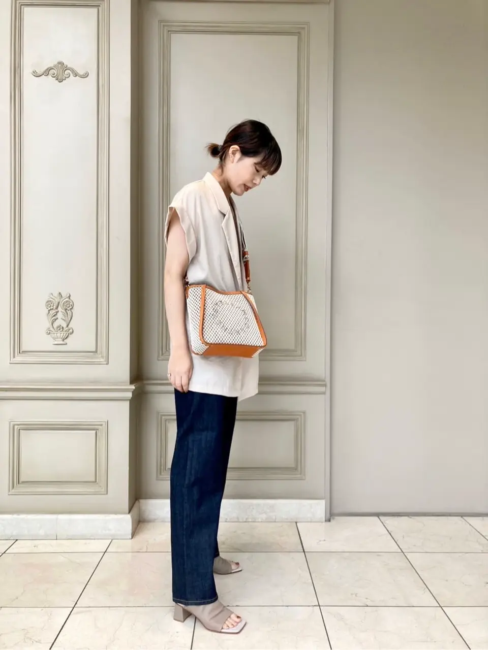 STELLA McCARTNEY(ステラ マッカートニー)】 ロゴ ロープメッシュ