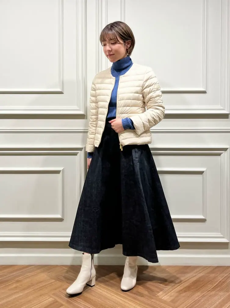 JAPAN DENIM(ジャパンデニム)】 PIPING FLARE SKIRT｜PARIGOT ONLINE