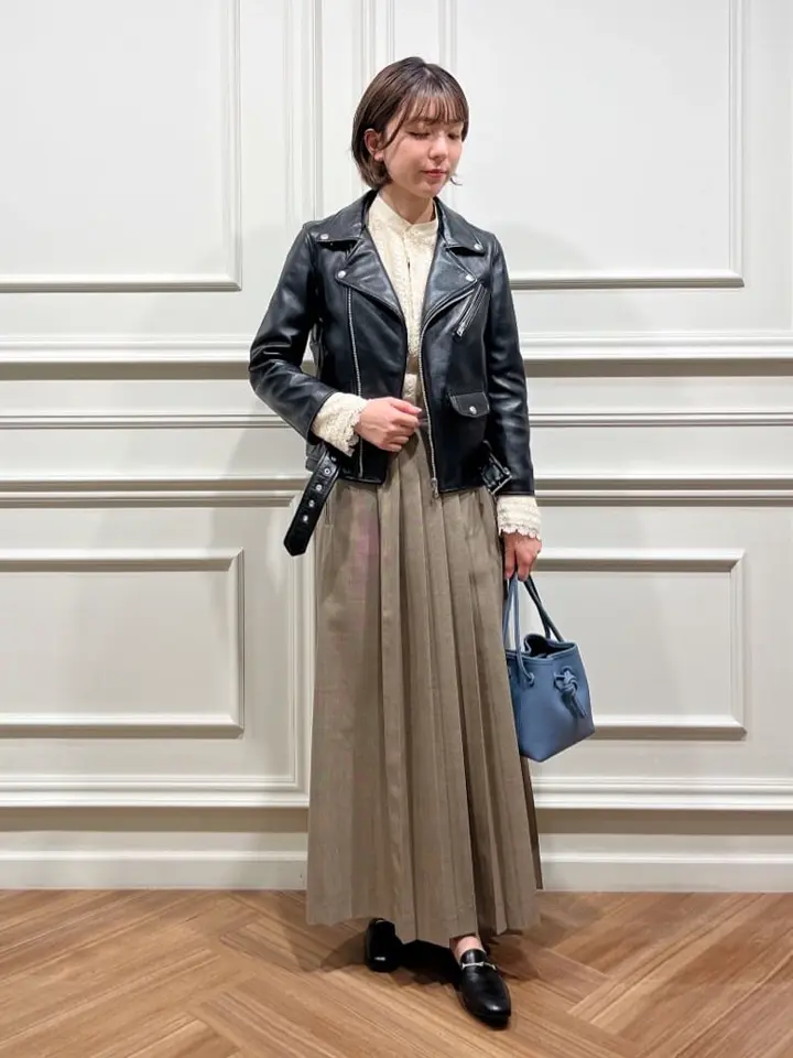 【美品】beautiful people ヴィンテージレザートレンチブルゾン 美品】beautiful people ヴィンテージレザートレンチブルゾン