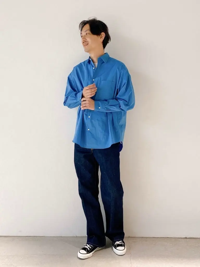 JAPAN DENIM(ジャパンデニム)】 MARKAWARE _ CENTER PRESS STRAIGHT