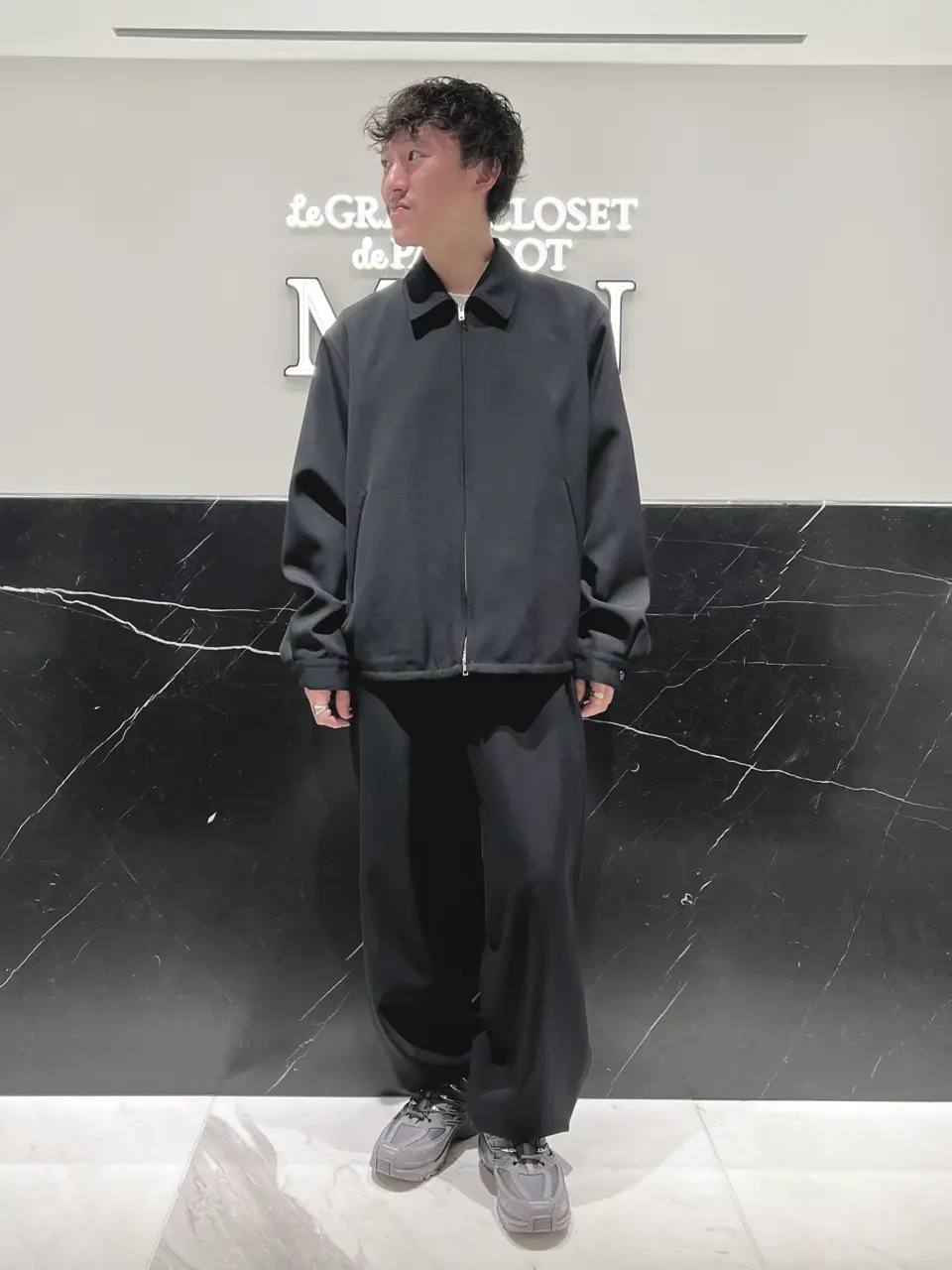 ATON BACK SATIN ハリントンジャケット BACK SATIN | ハリントンジャケット - UNISEX / ATON | ファッション