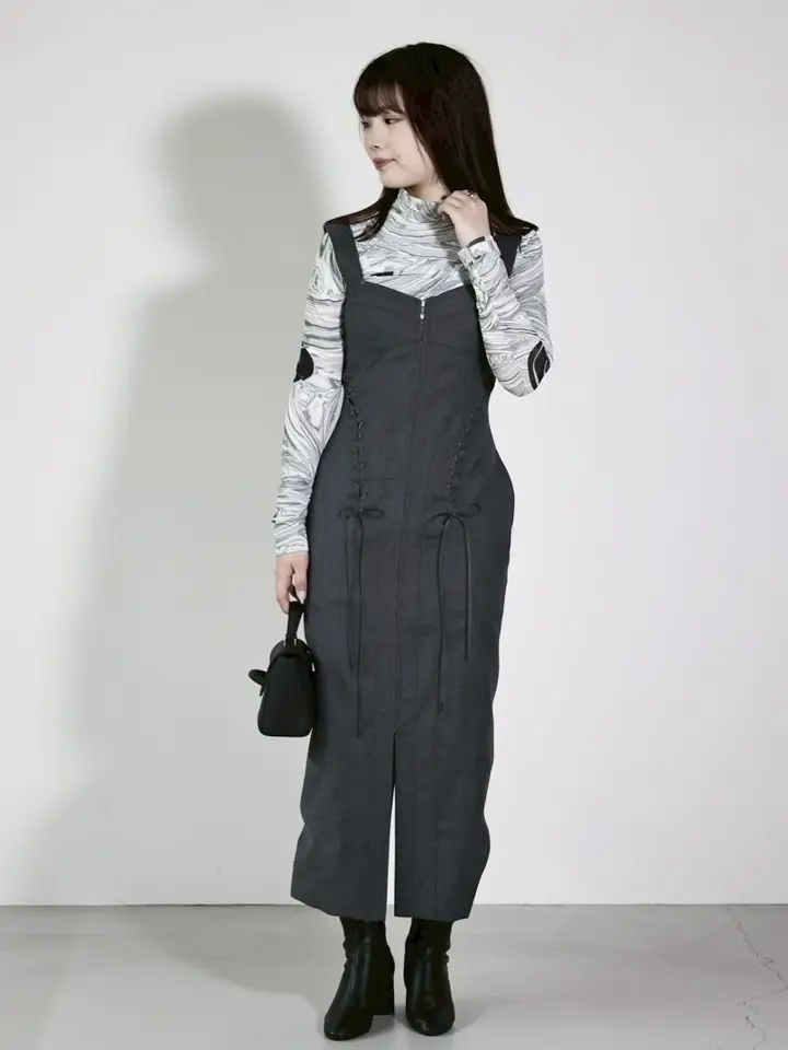 Mame Kurogouchi(マメ クロゴウチ)】 Marble Print Jersey High