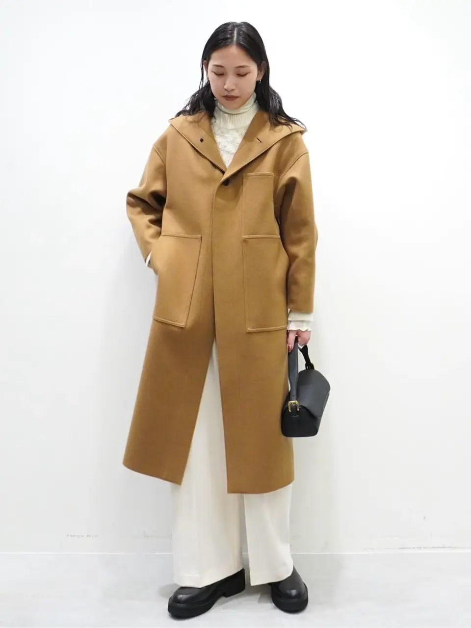 HYKE(ハイク)】 MELTON HOODED WORK COAT｜PARIGOT ONLINE