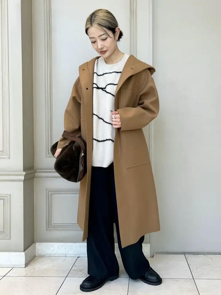 ｋ*ｉ様 HYKE カシミヤ混合メルトンフードコート HYKE メルトンコートが入荷しました。 | st company online