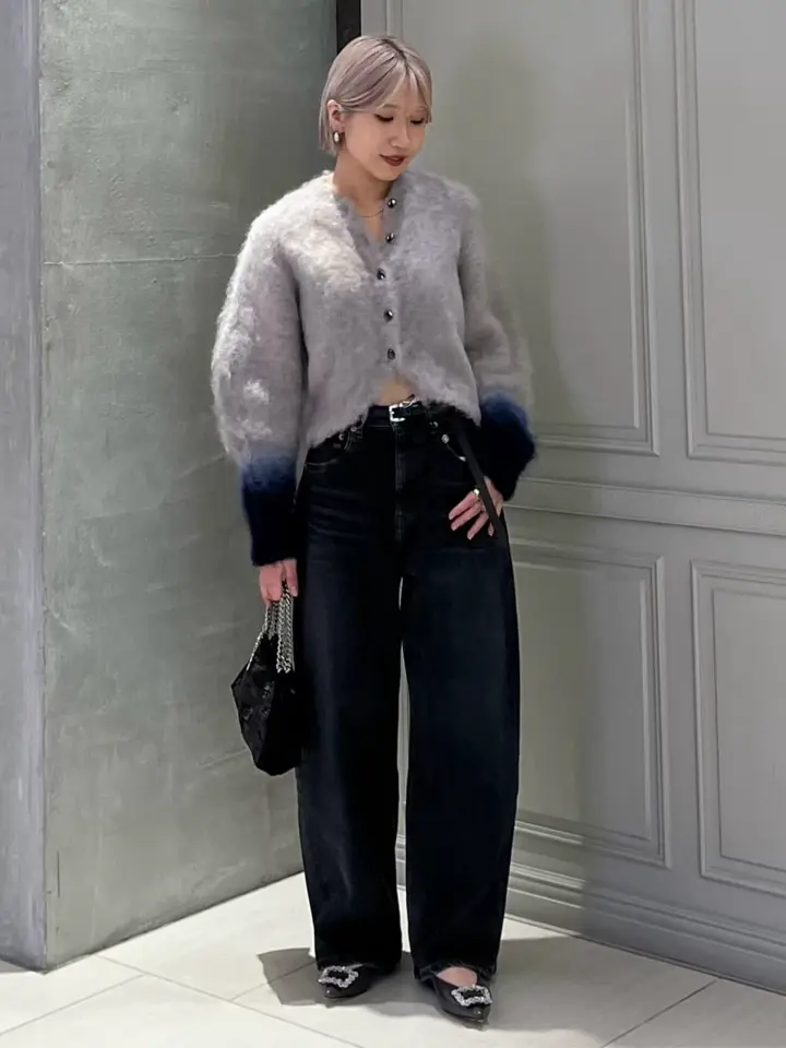 Mame Kurogouchi(マメ クロゴウチ)】 Fur Knitted Cardigan｜PARIGOT