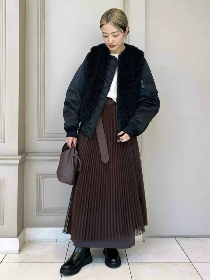 HYKE(ハイク)】 FAUX SHEARLING TYPE MA1JACKET｜PARIGOT ONLINE