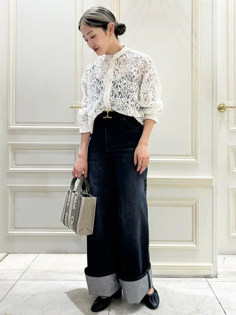 Chloe(クロエ)】 ハイライズ ワイドレッグジーンズ｜PARIGOT ONLINE