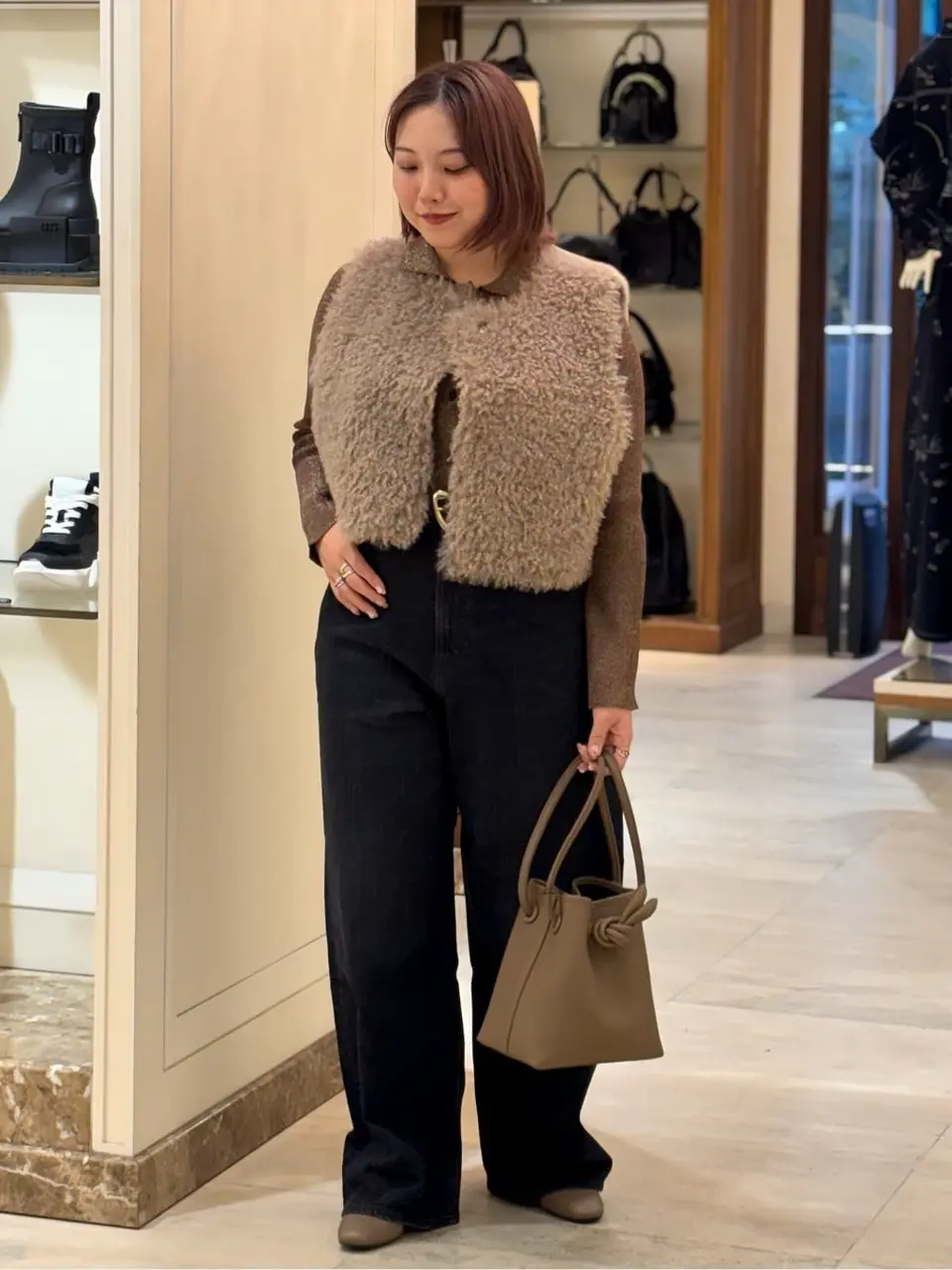 MAISON BOINET/メゾンボワネ　レザーベルト スクエアゴールドバックル MAISON BOINET(メゾンボワネ)】 ゴールドバックルレザーベルト