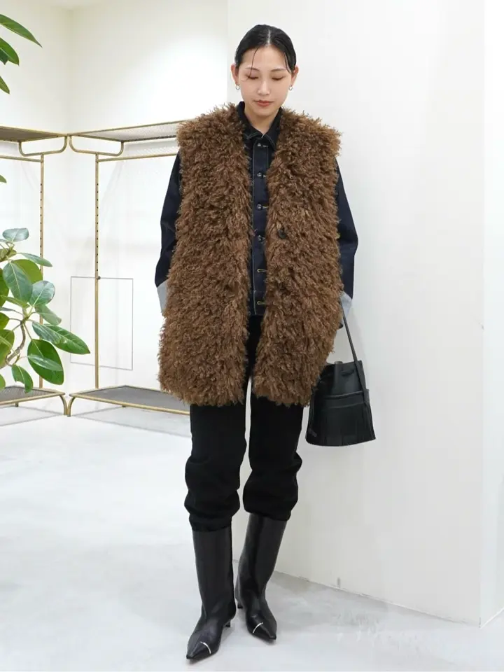 CINOH チノ 18AW プリマロフトパデッドフーディーベスト CINOH チノ 18AW プリマロフトパデッドフーディーベスト