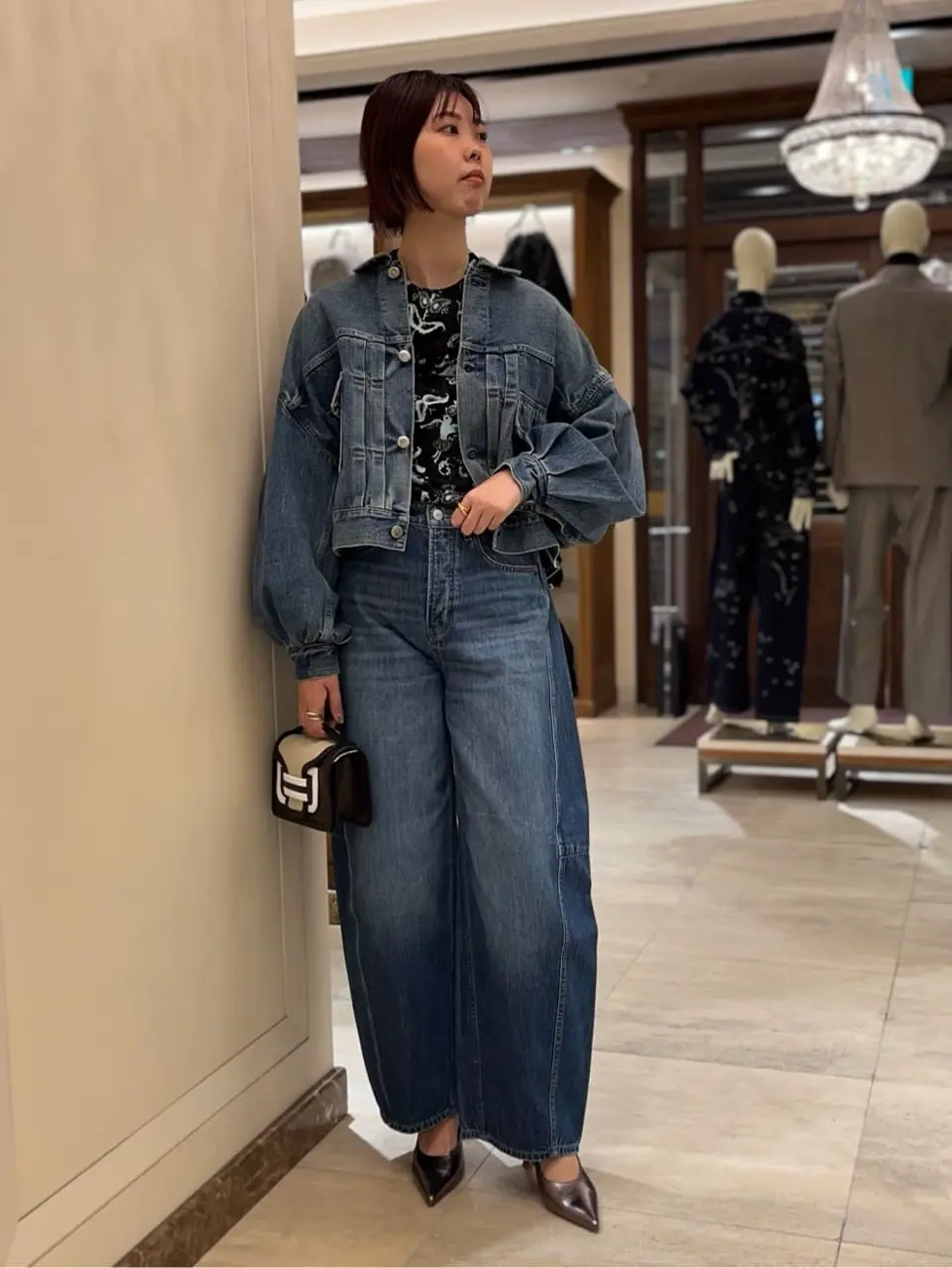 HYKE(ハイク)】 BALLOON SLEEVE DENIM JACKET TYPE2 REGULAR FIT