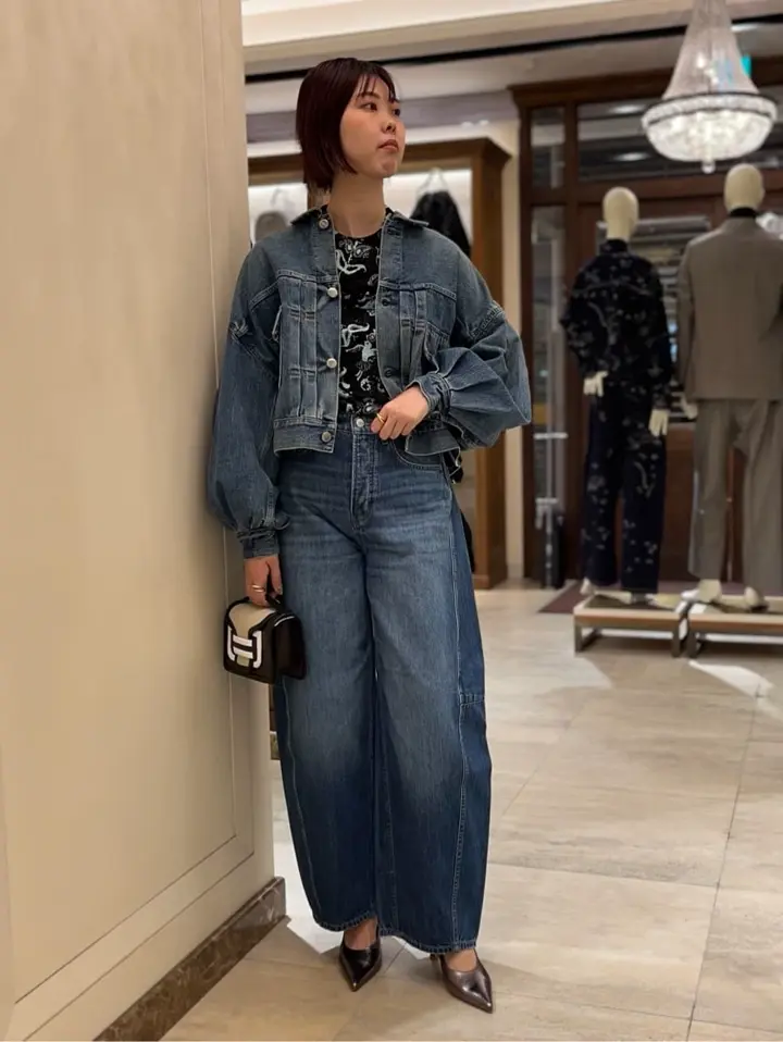 HYKE(ハイク)】 BALLOON SLEEVE DENIM JACKET TYPE2 REGULAR FIT