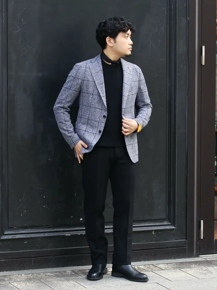 TAGLIATORE(タリアトーレ)】 DAKAR / グレンチェック2Bシングル