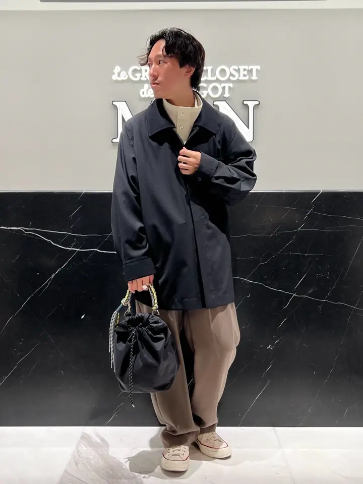 CULLNI(クルニ)】 Double Cloth Twill 1Tuck Semi Wide Pants