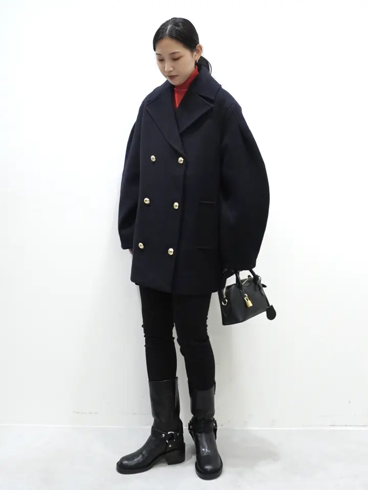 GANNI(ガニー)】 Wool Oversized Midi Peacoat｜PARIGOT ONLINE