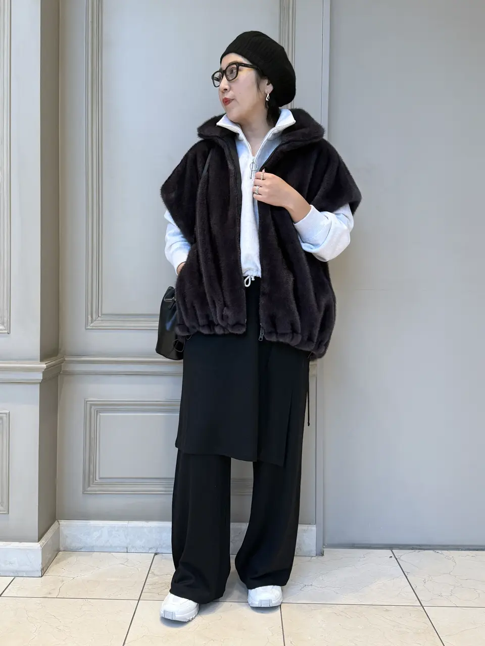 PHEENY(フィーニー)】 Athletic fleece half zip P/O short｜PARIGOT