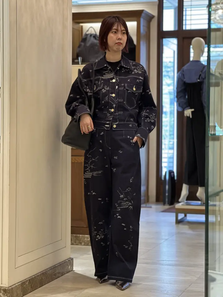 Mame Kurogouchi(マメ クロゴウチ)】 Nature Pattern Jacquard Short