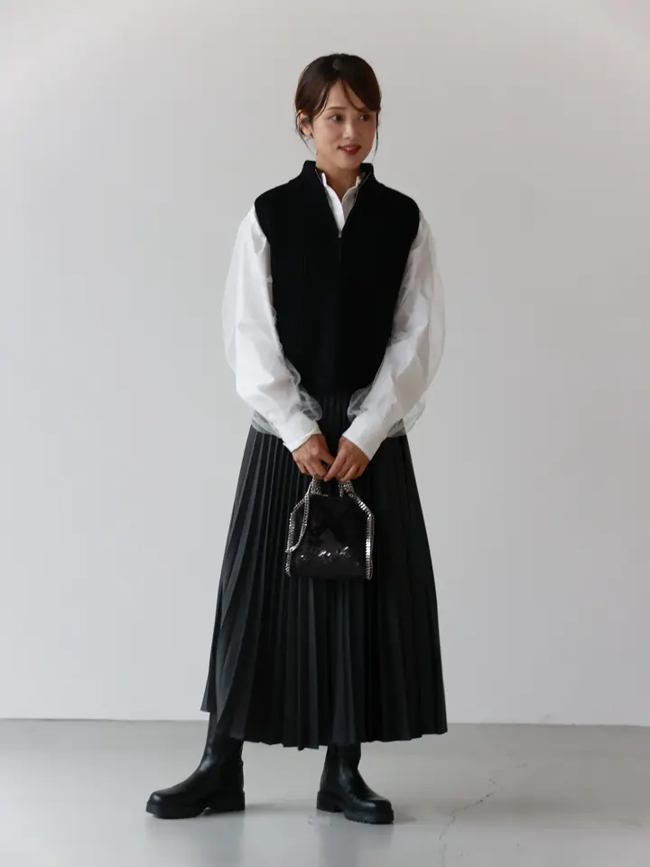 HYKE(ハイク)】 TAFFETA PLEATED SKIRT｜PARIGOT ONLINE（パリゴ