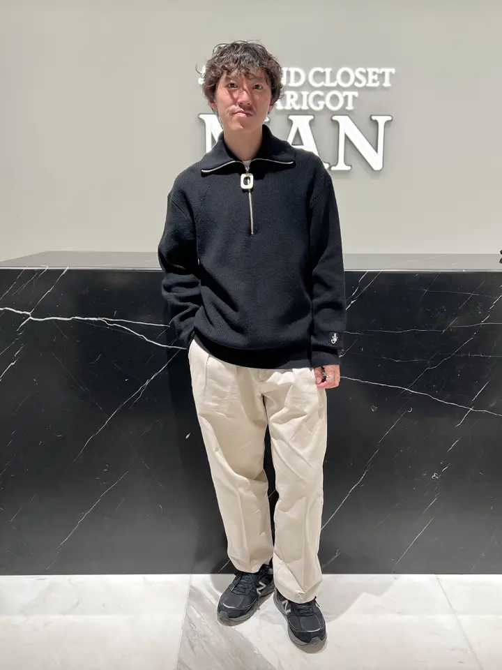 JW Anderson(ジェイダブリューアンダーソン)】 ハーフジップジャンパー